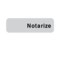 Nevs Labeling Flag - Imprinted - Notarize - Silver - Re Fill - 9/16" x 2" NEV91043 - alternate 1